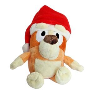 Dan Dee Int'l Bluey Bingo Plush Stuffed Animal Santa Hat Christmas Toy Doll